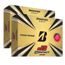 Bridgestone 2022 E12 Contact Golf Ball - Matte Red (2 Dozen)