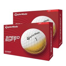 TaylorMade TM24 SpeedSoft Golf Ball - White (2 Dozen)