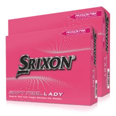 Srixon Soft Feel Lady 8 Golf Ball - Pink (2 Dozen)