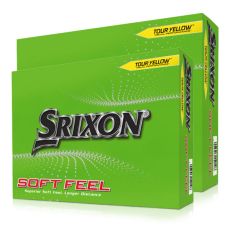 Srixon Soft Feel 13 Golf Ball - Yellow (2 Dozen)