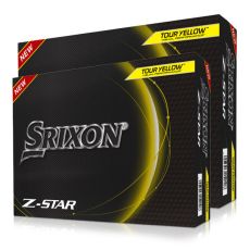 Srixon Z-Star 8 Golf Ball - Yellow (2 Dozen)