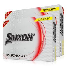 Srixon Z-Star XV 8 Golf Ball - Yellow (2 Dozen)