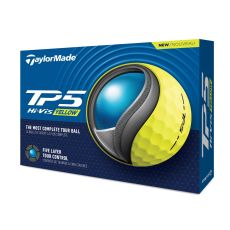 TaylorMade TM24 TP5 Golf Ball - Yellow (1 Dozen)