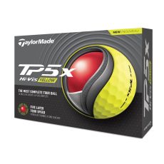 TaylorMade TM24 TP5x Golf Ball - Yellow (1 Dozen)