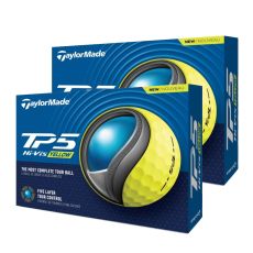 TaylorMade TM24 TP5 Golf Ball - Yellow (2 Dozen)