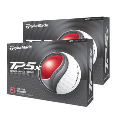 TaylorMade TM24 TP5x Golf Ball - White (2 Dozen)