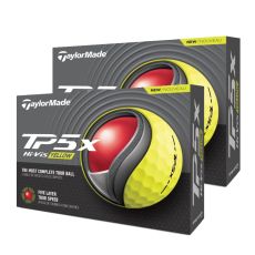 TaylorMade TM24 TP5x Golf Ball - Yellow (2 Dozen)