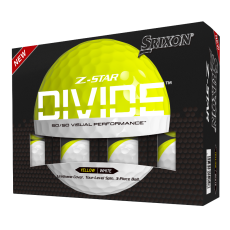 Srixon Z-Star 8 Divide Golf Ball - White/Yellow