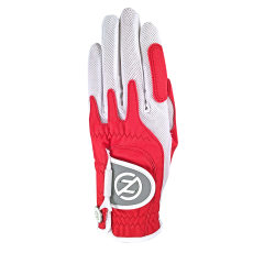 Zero Friction Ladies Perf Synthetic Glove - Universal Fit Red LH